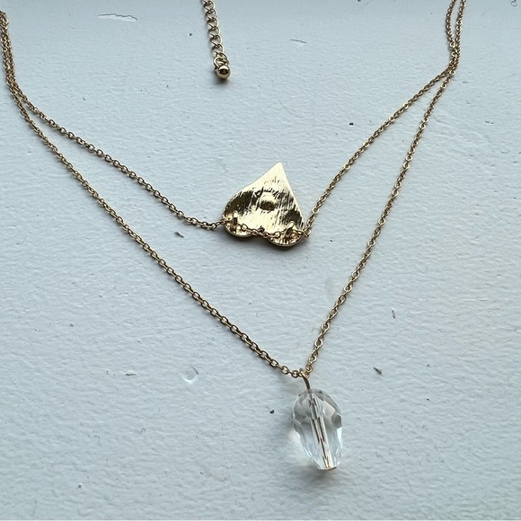 SHEIN heart shaped evil eye double layer necklace - Picture 4 of 4